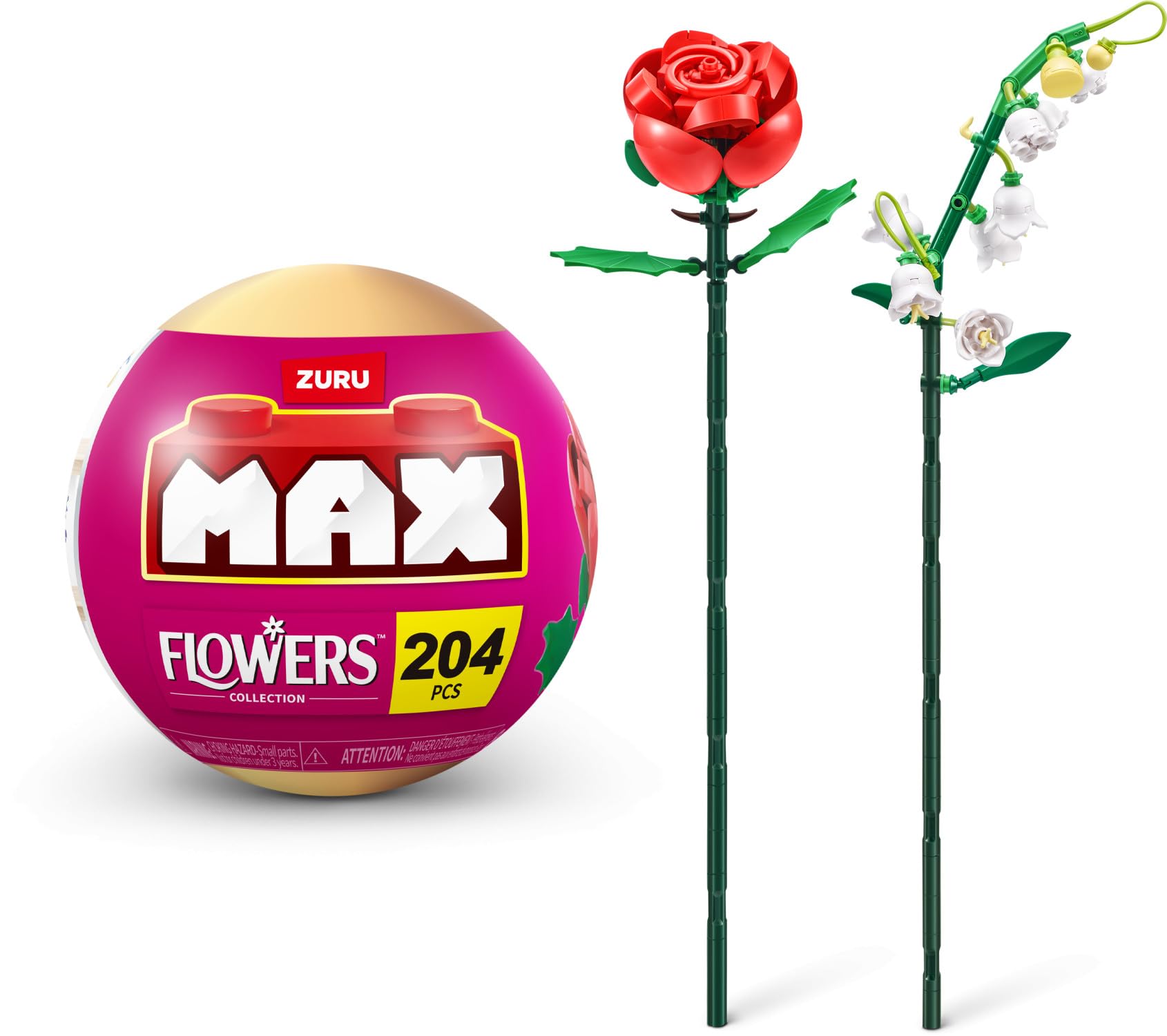 Flowerグッズになります。 Amazon.com: ZURU MAX Premium Garden Building Bricks Collection